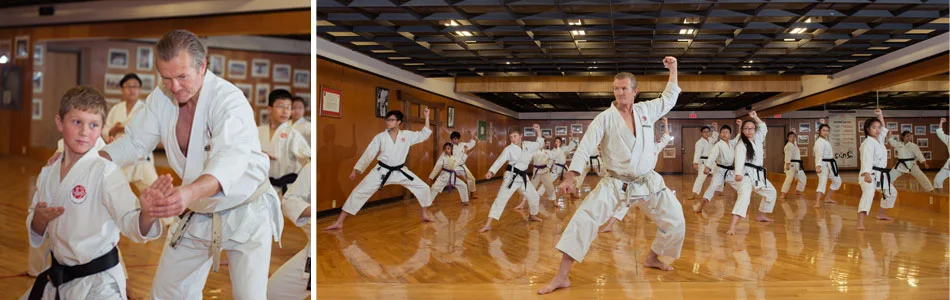 A class led in stance at ISKF Calgary